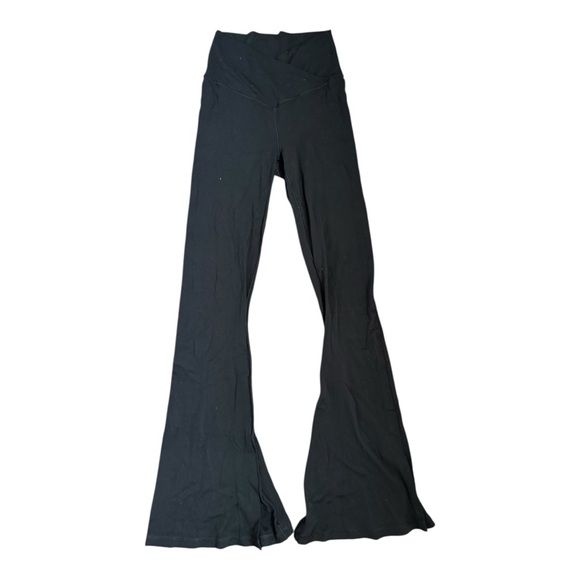 OFFLINE By Aerie Real Me Super High Waisted Crossover Flare Legging Black Size M - Picture 3 of 6